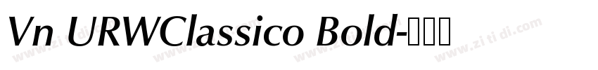 Vn URWClassico Bold字体转换